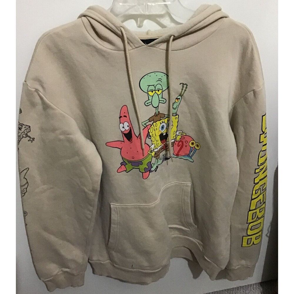 Nickelodeon Men's Patrick Star‎ SpongeBob SquarePants Characters Cream Hoodie M